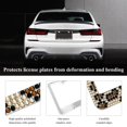 thumbnail image 3 of CNKOO License Plate Frame  Sparkly License Plate Tag Cover with Multifaceted Rhinestones  Stainless Steel Crystal  License Plate Holder for Universal Exterior Car Accessories  Leopard Pri, 3 of 7