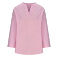 thumbnail image 4 of Yuyuzo Oversized Sweatshirts for Women Long Sleeve Crew Neck Side Slit Color Block Pullover Tops, 4 of 5