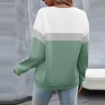 thumbnail image 4 of Kcodviy Chandail Graphique pour Femmes Imprimé Tenue Active Ensemble pour Femmes Chandail à Col Rond Décontracté Hiver Tenue pour Femmes Col Ajusté Chandail à Enfiler Hauts Chandail pour Cheveux Poitrine Décontracté Manches Longues Chandails d'Entraînement Amples Bl, 4 of 5