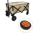 thumbnail image 3 of Folding 7" Collapsible Wagon Replacement Wheel Tire for Beach Garden Cart, 3 of 8