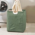 thumbnail image 1 of Foldable Waterproof Canvas Laundry Basket with Handles for Bathroom Bedroom Storage Organizer, 1 of 6