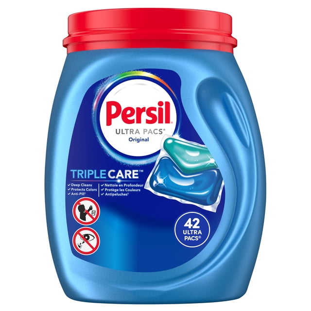 Détergent à lessive Persil TripleCareMC Ultra PacsMC Nettoyage en profondeur, Original 42 unités