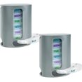 thumbnail image 1 of MEDca Weekly Pill Organizer, 2-Pack, Stackable Plastic Dispensers, Grey, 1 of 9