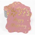 thumbnail image 2 of Inkdotpot Happy Birthday Bottle Tag Real Gold Foil Favor Bracket Shape Hang Tags Pack Of 100, 2 of 6