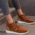 thumbnail image 1 of Espadrilles Sport pour Femmes à Lacets, Bout Rond, Rétro en Flocage, Couleur Unie, Décontractées, 1 of 5