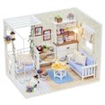 thumbnail image 1 of DIY Creative Love Fortress Wooden Assemble Building Model House with LED light Birthday Christmas Gift, 1 of 4