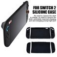 thumbnail image 3 of SharkTRUE Silicone Protective Case for Nintendo Switch 2, Split Shell with Grip, Shock Absorption, Anti-Scratch, Black, 3 of 8