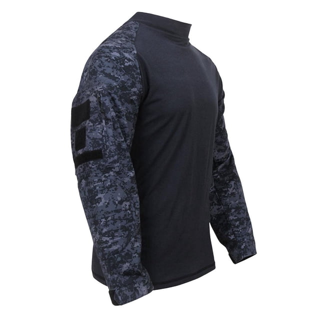 Rothco Military FR NYCO Combat Shirt - Midnight Digital Camo, Medium