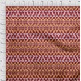 thumbnail image 3 of Tissu Lycra Polyester Pomme Damas & Chevron Ikat Tissu Imprimé BTY 56 Pouces de Large, 3 of 4