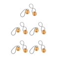 thumbnail image 1 of yingyy 1/2/3/5 2 Pièces Rideau Tieback Ronde Polyester Remplacement Simple Style Ménage Cuisine Parasol Drapé Fixation Fixation Or 5PCS, 1 of 6