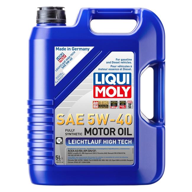 Liqui Moly  5 Liter Leichtlauf Low Friction 5W-40 High Tech Motor Oil