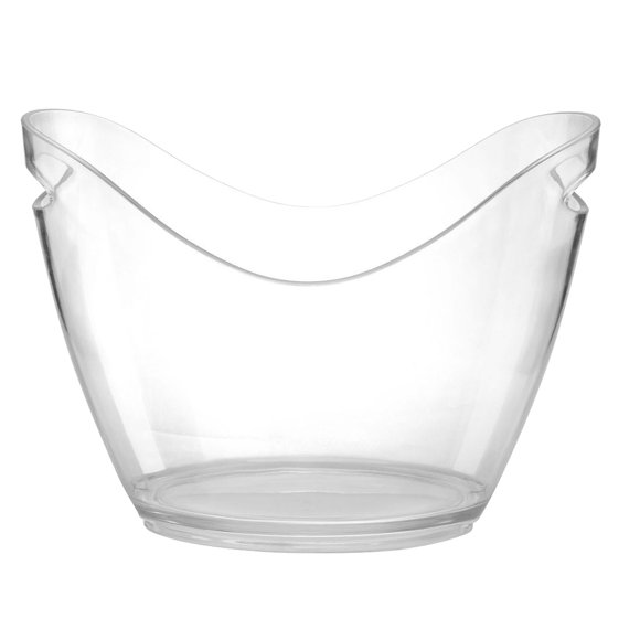 8L Clear Ice Bucket Cooler Champagne Bottles