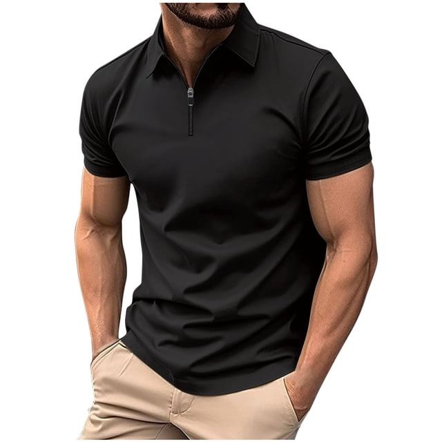 Shirts for Men, Mens Lapel Color Buttons Outdoors Short Sleeve Turndown Collar Blouse Shirt