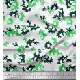 thumbnail image 1 of Soimoi Green Velvet Fabric Camouflage Texture Print Sewing Fabric Yard 58 Inch Wide, 1 of 3