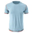 thumbnail image 4 of adviicd T-Shirts pour Hommes T-Shirt Ample à Manches Courtes en Coton Col Rond Doux BU2,L, 4 of 5