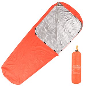 Emergency Sleeping Bag Lightweight Waterproof Thermal Emergency Blanket Survival Gear for Outdoor Adventure Camping Hiking Backpacking