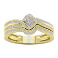 thumbnail image 2 of EGNMCR Rings Rhinestone Rings Set For Women 2PCS Stackable Ring Bands Engagement Wedding girls rings, 2 of 2