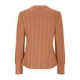 thumbnail image 4 of Timegard Hauts d'Automne pour Femmes Manches Longues Bouffantes Col Rond T-Shirts Décontractés Sports Couleur Unie Blouses Basiques, 4 of 5