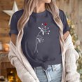 thumbnail image 3 of yievot Chemises pour Femmes Mode Manches Courtes Col Rond Impression de la Saint-Valentin Chandail Décontracté T-Shirt Hauts Chemise, 3 of 5