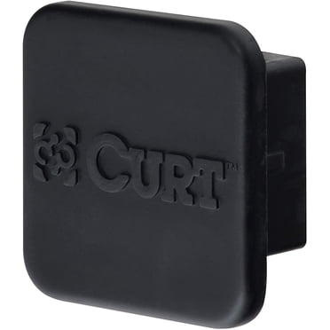 CURT 22272 Couvercle de Tube d'Attelage de Remorque en Caoutchouc, Convient au Récepteur de 2 Pouces, Noir