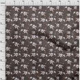 thumbnail image 4 of oneOone Cotton Silk Brown Fabric Floral Craft Projects Decor Fabric Printed By The Yard 42 Inch Wide, 4 of 4