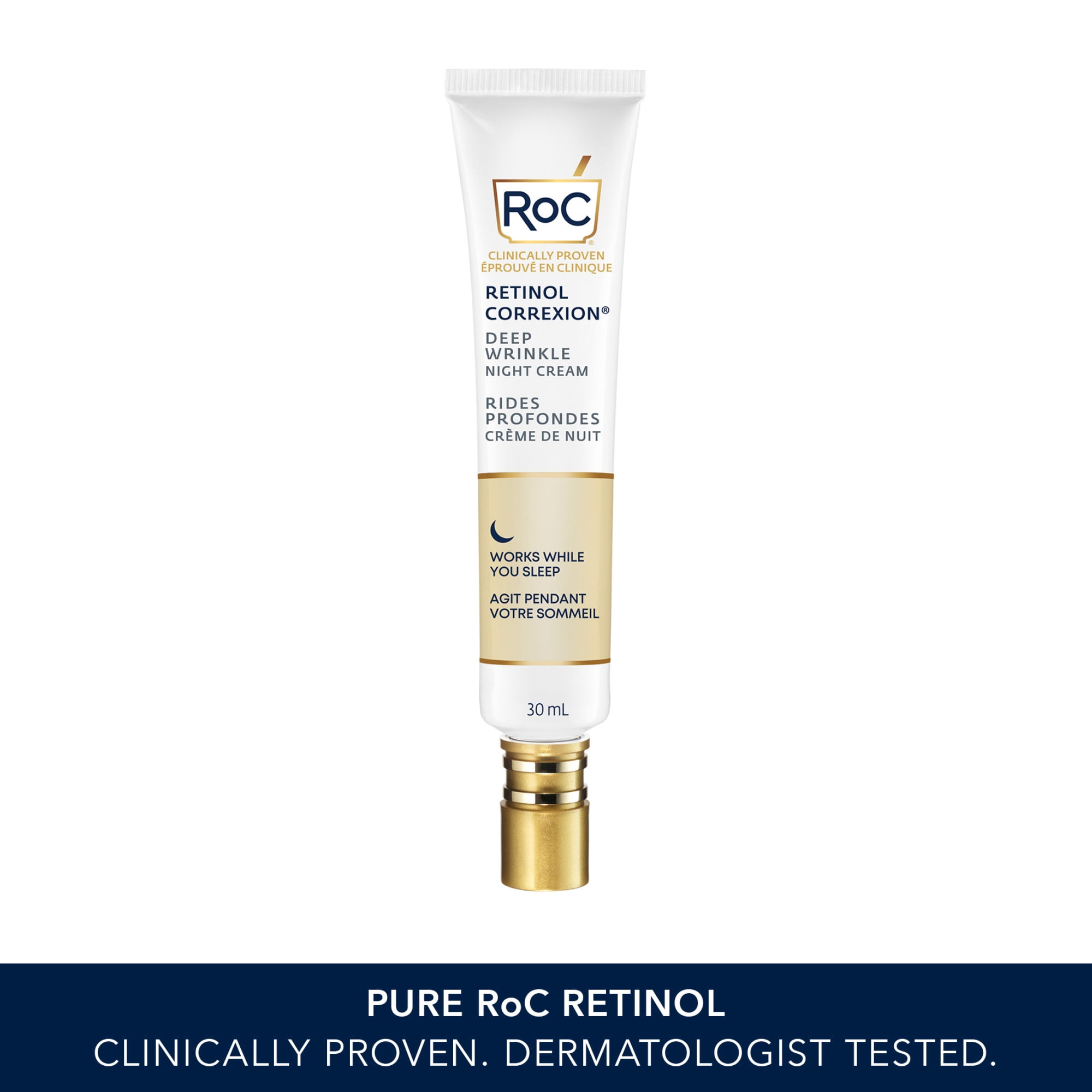 RoC Skincare - Retinol Correxion®️ - Deep Wrinkle Night Cream - Works While You Sleep (30ml)