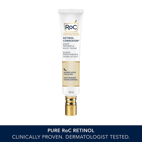 RoC Skincare - Retinol Correxion®️ - Crème de nuit profonde rides - Fonctionne pendant que vous dormez (30ml)