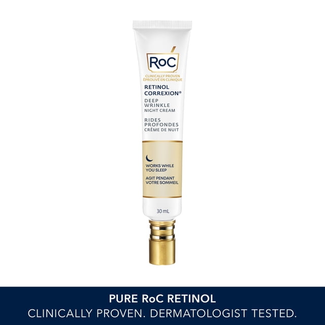 RoC Skincare - Rétinol Correxion® - Crème de nuit à rides profondes - Fonctionne pendant que vous dormez (30ml)