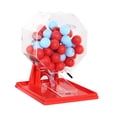 thumbnail image 2 of Milaget Lotto Ball Machine Adults Game Night Holiday Friend Toy Bingo Machine Player Red Blue Balls, 2 of 9
