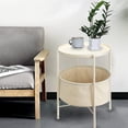 thumbnail image 3 of Coffee Round Table, Metal Nightstand, Sofa Side Table, Bedside End, 3 of 8
