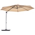 thumbnail image 1 of Patiojoy Parasol Déporté d'Extérieur 11 Pieds pour Patio avec Base Beige, 1 of 3
