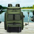 thumbnail image 1 of DYNWAVECA Fishing Backpack Multipurpose Tackle Box Stores for Travel Biking Backpacking Green, 1 of 10