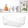 thumbnail image 1 of 1PC Produce Storage Storage Boxes Storage Bags Large Deep Plastic Storage Boxes With Disposal Bathroom Organize Countertop Makeup Organizers Organize Shelves Cabinets And Closet Decor White, 1 of 7