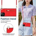 thumbnail image 5 of Wallet Case for iphone PU Zipper Wallet Smartphone Case with Card Holder & Shoulder Strap, 5 of 5