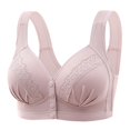 thumbnail image 1 of ManxiVoo Front Closure Wireless Bra for Women Full Coverage Comfortable Support Minimizer Bralette Non Padded Everyday Wear XXL Size Light Violet, 1 of 5
