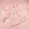 thumbnail image 3 of CBFFDC Dog Princess Dress Soft Breathable Dog Clothes Exquisite Floral Print Sleeveless Design Washable with Adjustable Knot, 3 of 7
