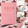 thumbnail image 4 of 2026 Daily Planner Notebook, Vertical Patterned , Strap Closure Security, Annual Calendar Pages, A5 Portable Size Schedule Management Tool, 4 of 6