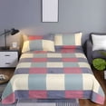 thumbnail image 1 of Apmemiss Plaid Comforter Set Full 3 Pieces Soft Bedding Plaid Comforter Set, Check Simple Geometric Square Pattern Bedding Set, Modern Soft Washed Microfiber Comforter Cover and 2 Pillowcases, 1 of 6