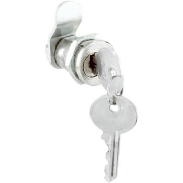 Mailbox Replacement Lock Assortment With 3 Cams & 2 Keys, Chrome Finish - S 4139C
