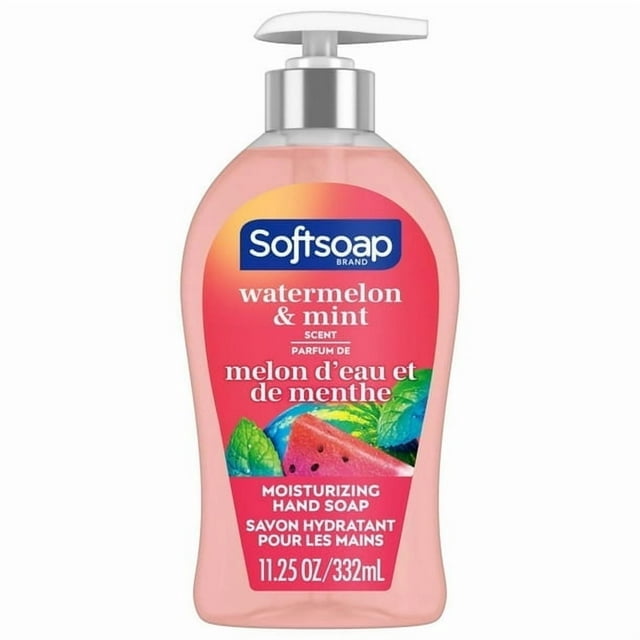 Softsoap Hydrating Liquid Hand Soap Pump, Watermelon & Mint - 332 ML, Hand Soap