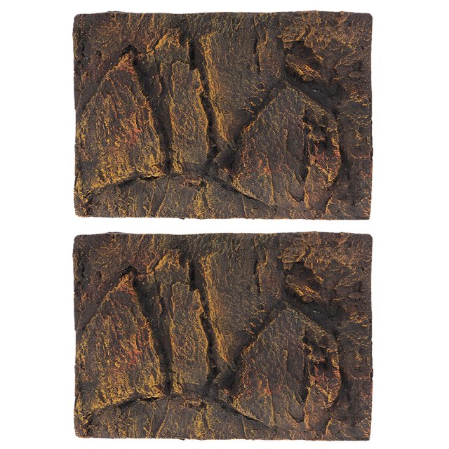 2 Pcs Planches de Fond pour Aquarium Réservoir de Tortue Planches de Fond pour Terrarium