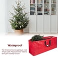 thumbnail image 4 of Sac de Rangement Imperméable de Noël à Fermeture Éclair pour Arbre, Ornements, Organisateur, Décorations, 4 of 8