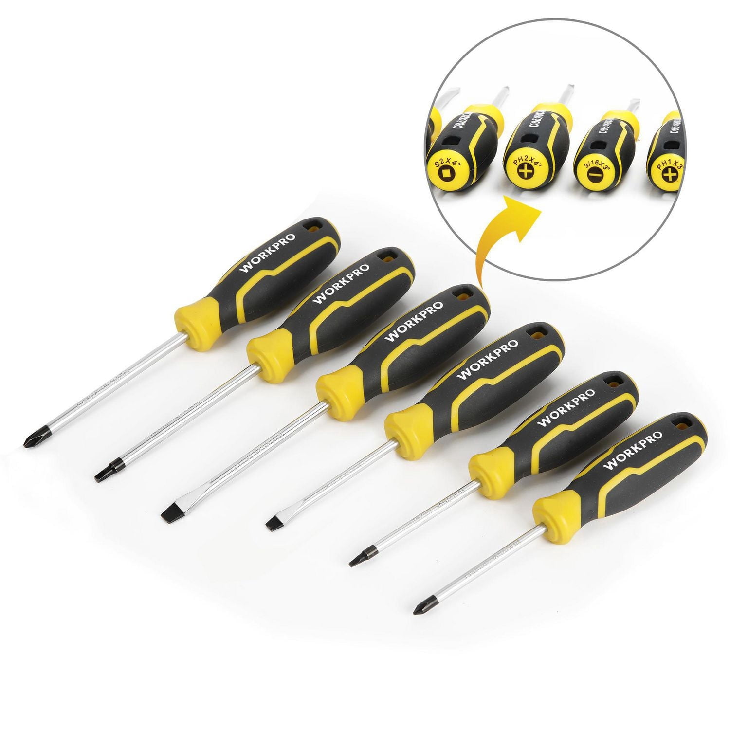 WorkPro 6-Piece Screwdriver Set