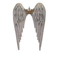 thumbnail image 1 of IMAX Corporation Ella Wing Wall Sculpture in Gray, 1 of 1