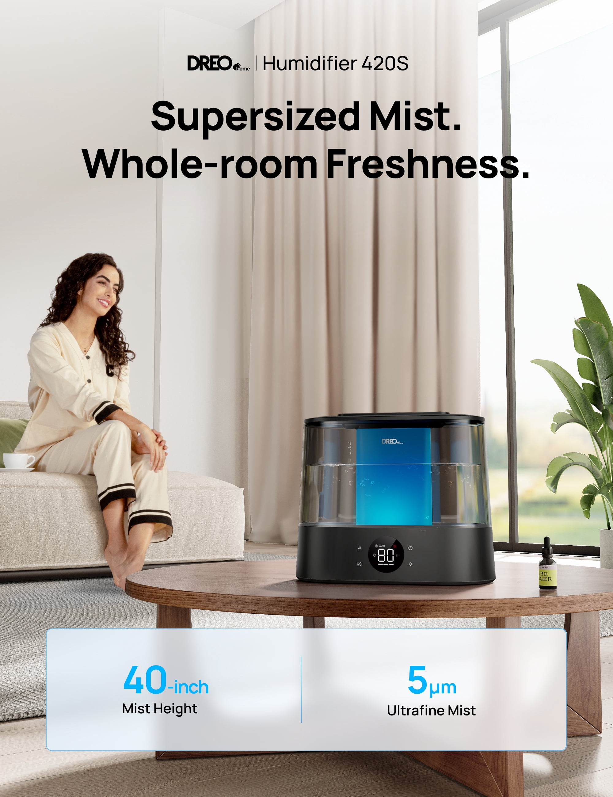 DREO 4L Cool Mist Humidifier