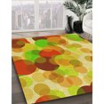 thumbnail image 3 of Ahgly Company Tapis d'Intérieur Rectangulaire Transitionnel Orange Rouge Orange Lavable à la Machine, 2 Pieds x 4 Pieds, 3 of 7