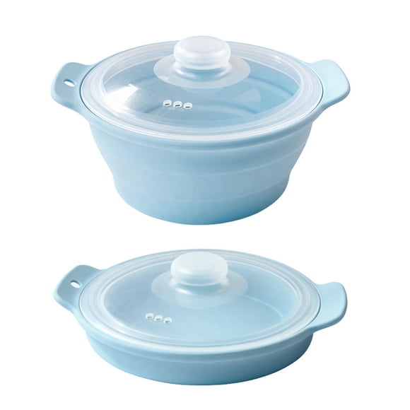 SIfdSeng My Items Cuiseur Vapeur En Silicone Pour Des Repas Sains Casserole À Soupe Pliable Pour Friteuse À Air Ne Passe Pas Vaisselle Gadget De Cuisine Pour La Maison