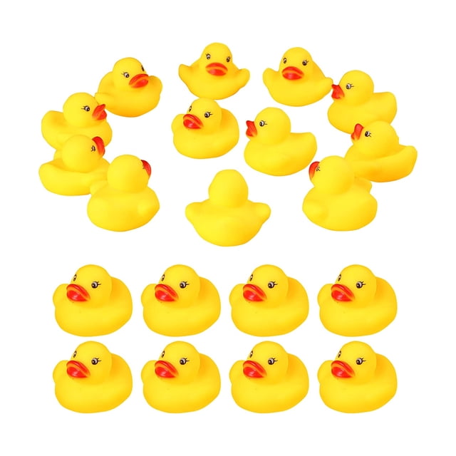 50 pcs Mini Yellow Rubber Duck Party Decoration