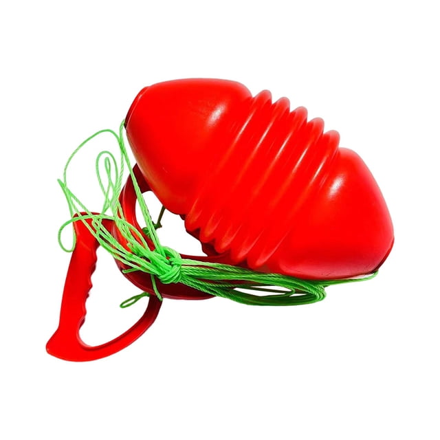 KLKCMS Jeu de Balle à Tirer pour Enfants, Balles à Tirer pour Enfants, Exercice Amusant, Double Joueur pour Adultes, Rouge