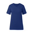 thumbnail image 4 of Women's Fashion Deep V Neck Short Sleeve Tops - Solid Color, Polyester Blend, Slim Fit, Perfect for Daily and Party Wear, 4 of 5